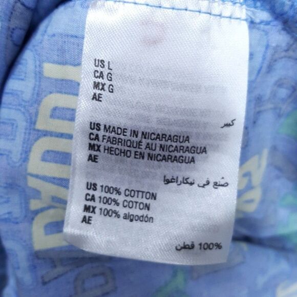 CLUB ROOM Pajama Pants Mens Large Blue lightweight Drawstring Lounge Comfort DAD - Picture 7 of 11